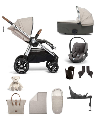 Mamas & Papas Pushchairs Ocarro 9 Piece Complete Bundle Including Cloud T Car Seat and Base Heritage