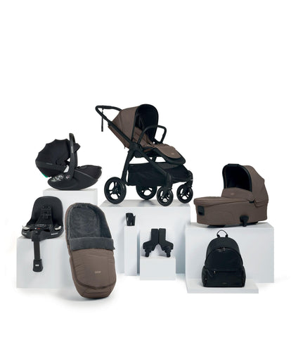Mamas & Papas Pushchairs Ocarro Pushchair Bundle with Maxi-Cosi Pebble 360 Pro² Car Seat (8 Piece) - Café