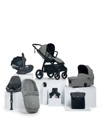 Mamas & Papas Pushchairs Ocarro Pushchair Complete Bundle with Cybex Cloud T Car Seat & Base (8 Pieces) - Flint Grey