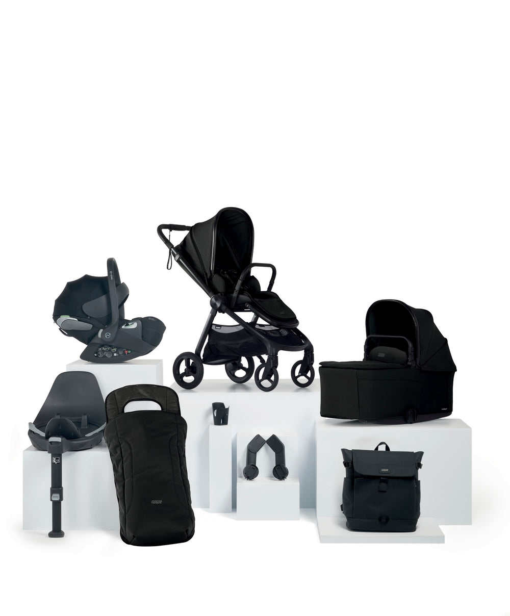 Mamas &amp; Papas Pushchairs Vardo Complete Pushchair Bundle with Cybex Cloud T Car Seat &amp; Base (8 Pieces) - Noir