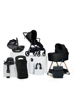 Mamas & Papas Pushchairs Vardo Complete Pushchair Bundle with Maxi-Cosi Pebble Slide Pro Car Seat & Base (9 Pieces) - Noir