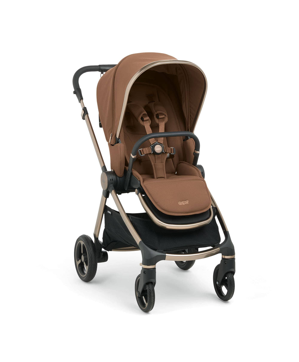 Mamas &amp; Papas Pushchairs Vardo Complete Pushchair Bundle with Maxi-Cosi Pebble Slide Pro Car Seat &amp; Base (9 Pieces) - Nutmeg