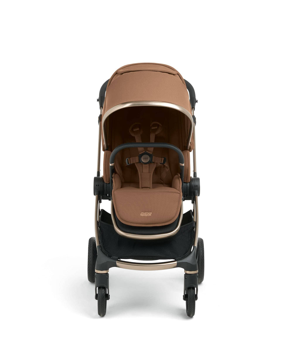 Mamas &amp; Papas Pushchairs Vardo Complete Pushchair Bundle with Maxi-Cosi Pebble Slide Pro Car Seat &amp; Base (9 Pieces) - Nutmeg
