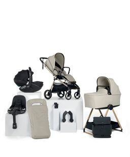 Mamas & Papas Pushchairs Vardo Complete Pushchair Bundle with Maxi-Cosi Pebble Slide Pro Car Seat & Base (9 Pieces) - Shell
