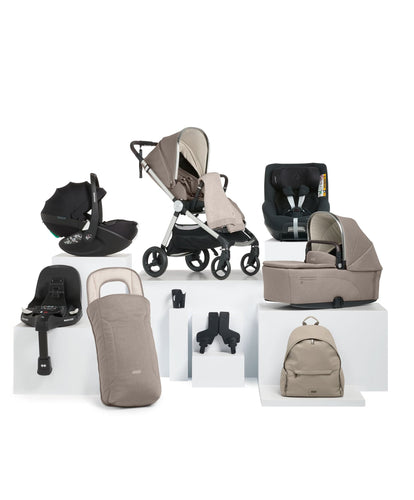 Mamas & Papas Pushchairs Vardo Pushchair Baby to Toddler Travel Bundle with Maxi-Cosi Pebble 360 Pro2 & Pearl 360 Pro (10 Pieces) - Heritage