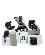 Mamas & Papas Pushchairs Vardo Pushchair Baby to Toddler Travel Bundle with Maxi-Cosi Pebble 360 Pro2 & Pearl 360 Pro (9 Pieces) - Sage
