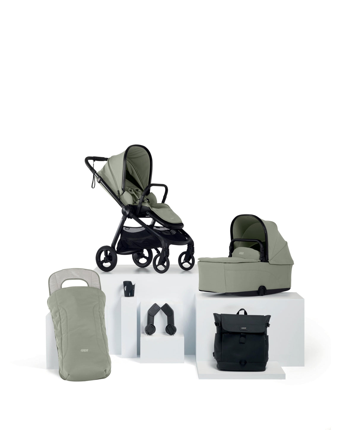 Mamas & Papas Pushchairs Vardo Pushchair Bundle (7 Pieces) - Sage