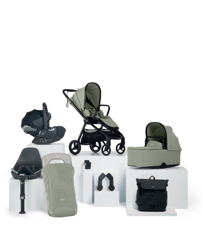 Mamas & Papas Pushchairs Vardo Pushchair Bundle with Cybex Cloud T Car Seat (8 Pieces) - Sage