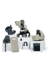 Mamas & Papas Pushchairs Vardo Pushchair Bundle with Cybex Cloud T Car Seat (8 Pieces) - Shell