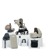 Mamas & Papas Pushchairs Vardo Pushchair Bundle with Cybex Cloud T Car Seat (8 Pieces) - Shell/Cosy Beige