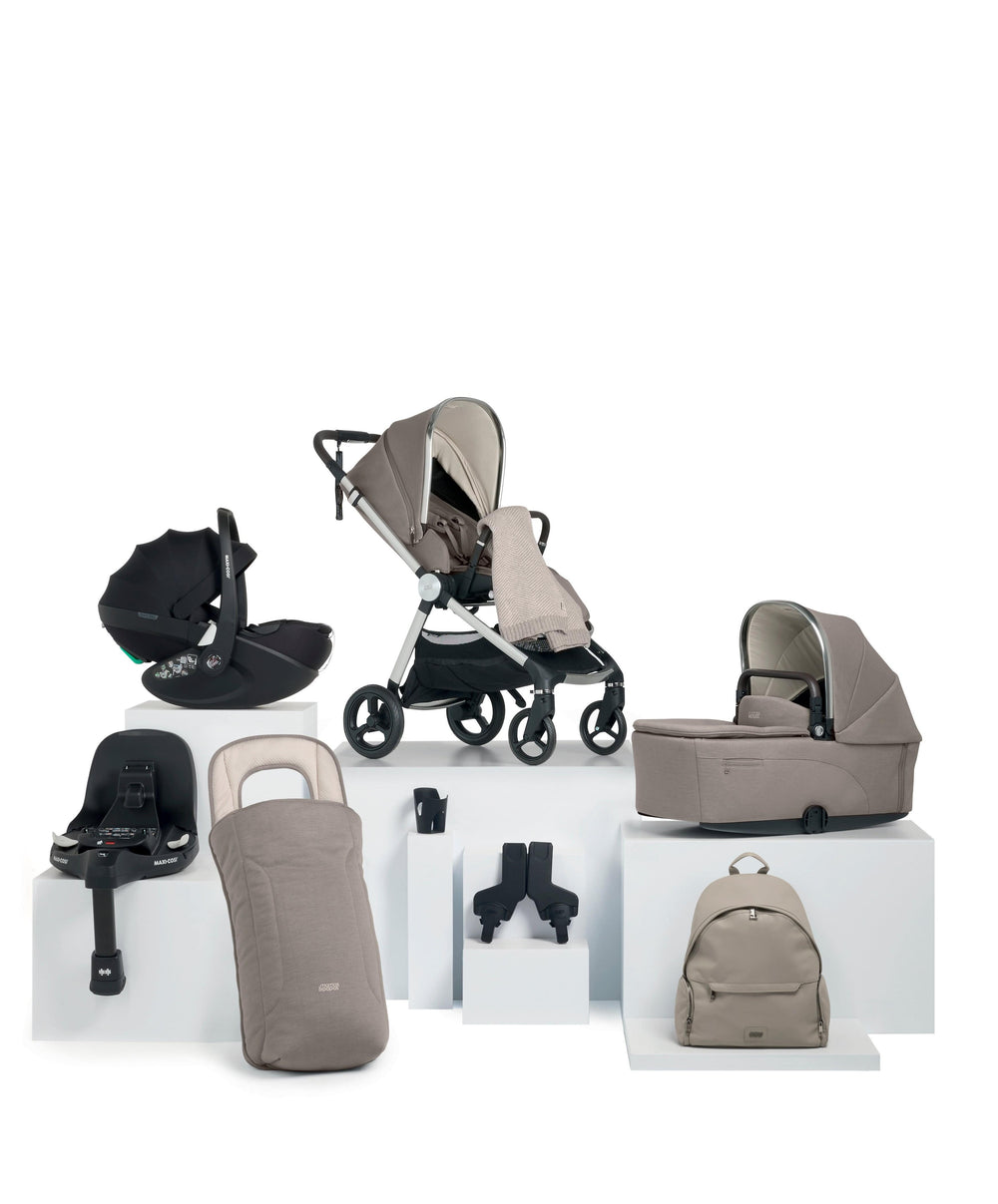 Mamas &amp; Papas Pushchairs Vardo Pushchair Bundle with Maxi-Cosi Pebble 360 Pro² Car Seat (9 Pieces) - Heritage