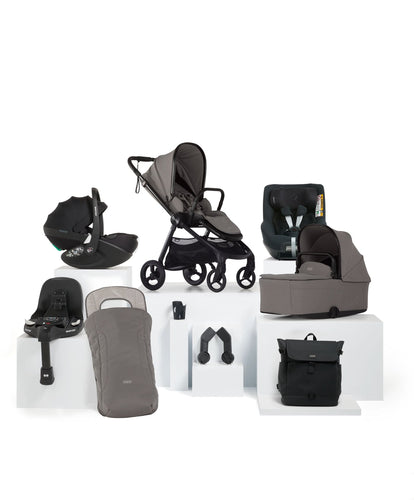 Mamas & Papas Pushchairs Vardo Pushchair Next Stage Bundle With Maxi-Cosi Pebble 360 Pro² & Maxi-Cosi Pearl 360 Pro Car Seats & Base (9 Pieces) – Storm