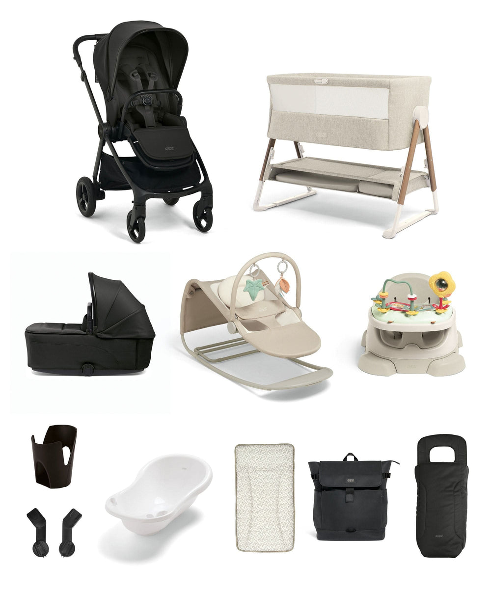 Mamas &amp; Papas Pushchairs Vardo Pushchair Ultimate Newborn Bundle (11 Pieces) - Noir