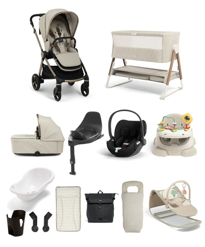 Mamas & Papas Pushchairs Vardo Pushchair Ultimate Newborn Bundle with Cybex Cloud T (13 Pieces) - Shell