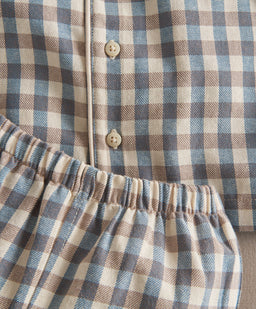 Mamas & Papas Pyjamas & Nightwear Bear Gingham Pyjama Set