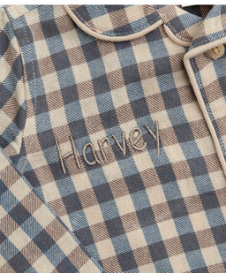 Mamas & Papas Pyjamas & Nightwear Bear Gingham Pyjama Set