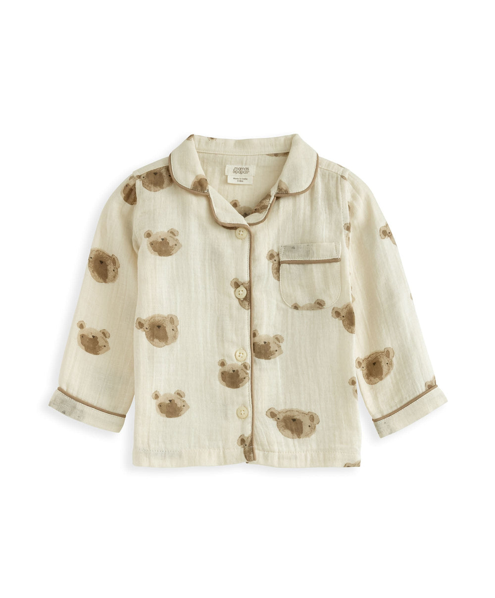 Mamas &amp; Papas Pyjamas &amp; Nightwear Bear Woven Pyjamas