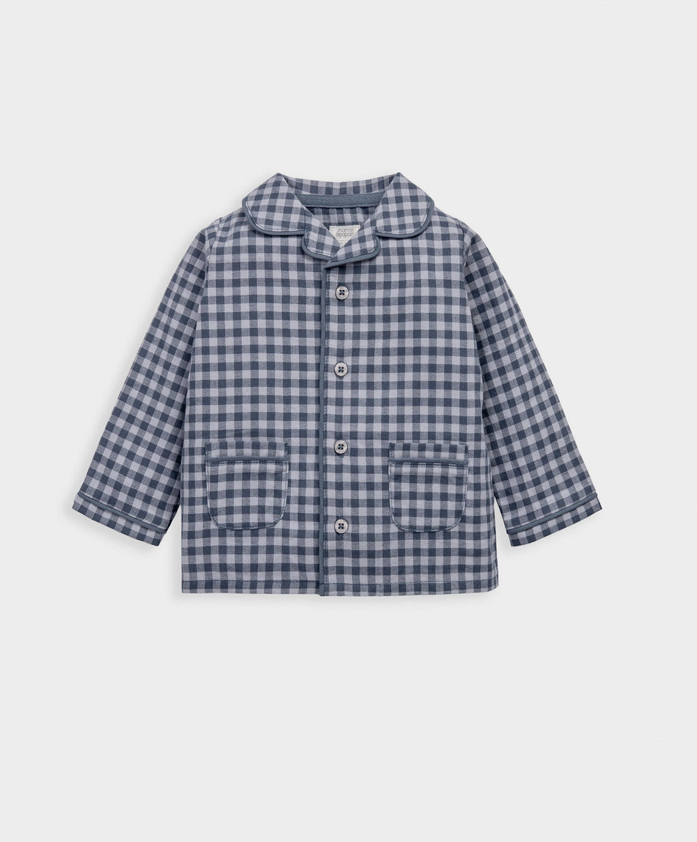 Mamas &amp; Papas Pyjamas &amp; Nightwear Blue Gingham Pyjamas