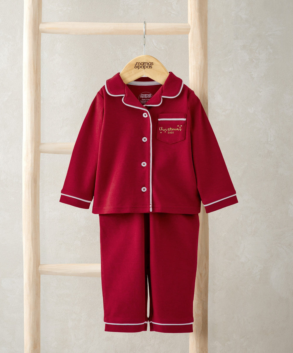 Mamas &amp; Papas Pyjamas &amp; Nightwear Classic Red Christmas Pyjamas
