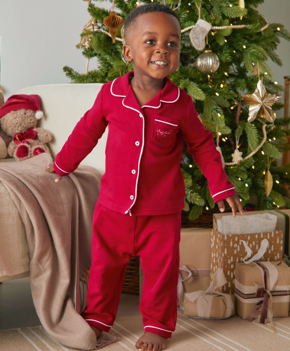 Mamas &amp; Papas Pyjamas &amp; Nightwear Classic Red Christmas Pyjamas