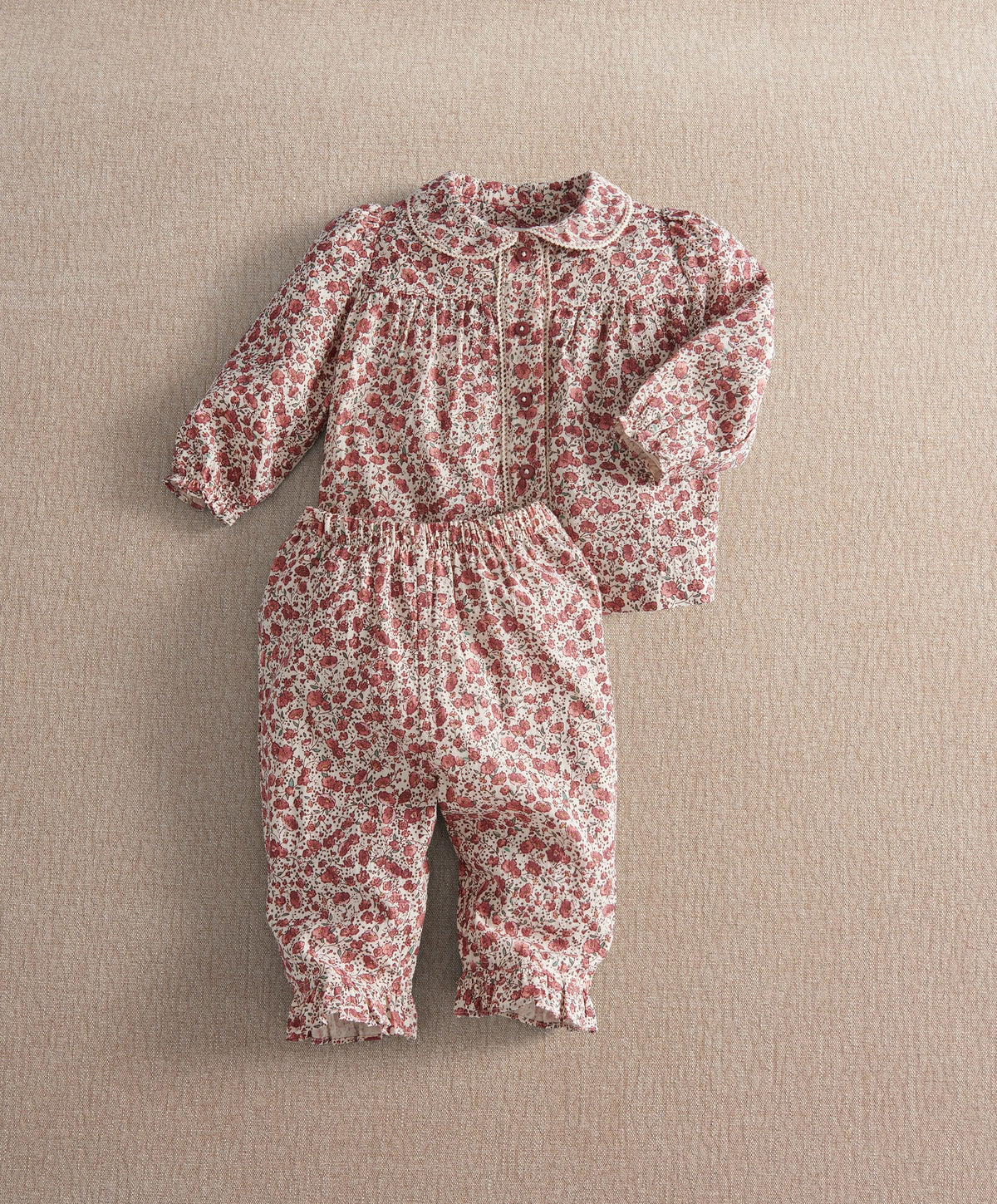 Mamas & Papas Pyjamas & Nightwear Collared Floral Pyjama Set