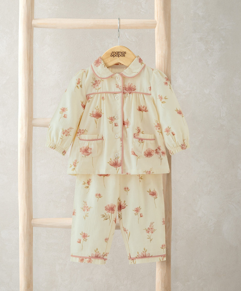 Mamas &amp; Papas Pyjamas &amp; Nightwear Floral Woven Pyjamas