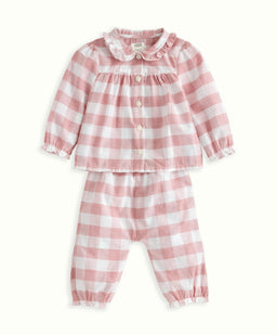 Mamas & Papas Pyjamas & Nightwear Gingham Pyjamas - Pink Checks