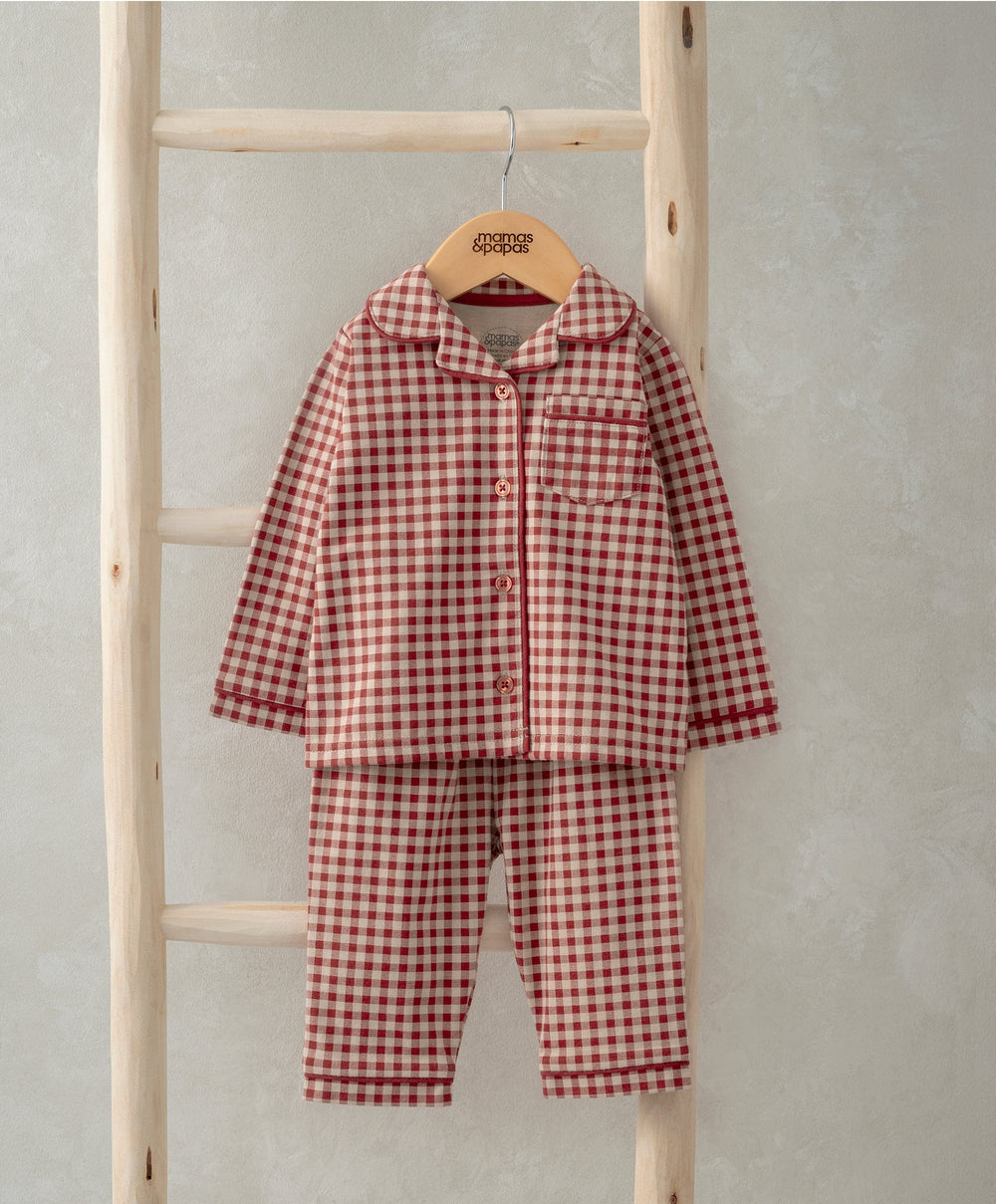 Mamas &amp; Papas Pyjamas &amp; Nightwear Jersey Check Pyjamas
