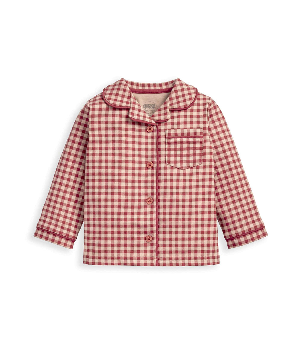 Mamas &amp; Papas Pyjamas &amp; Nightwear Jersey Check Pyjamas