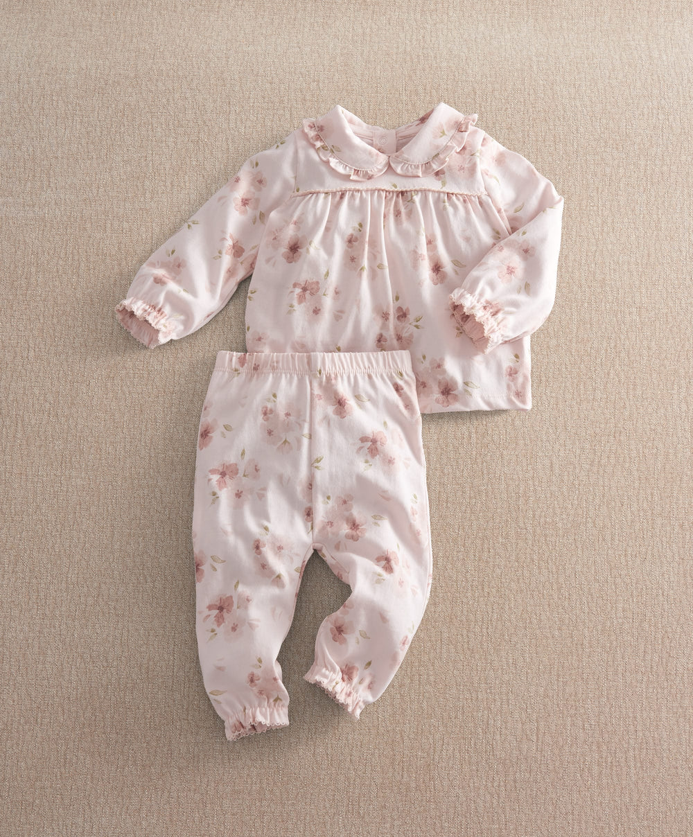 Mamas &amp; Papas Pyjamas &amp; Nightwear Jersey Watercolour Floral Pyjamas