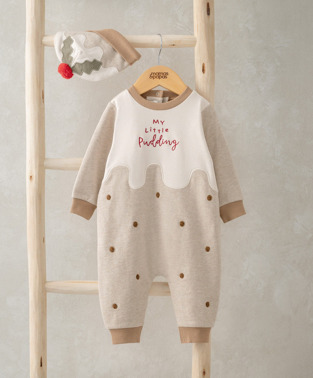 Mamas &amp; Papas Pyjamas &amp; Nightwear Little Pudding Romper &amp; Hat