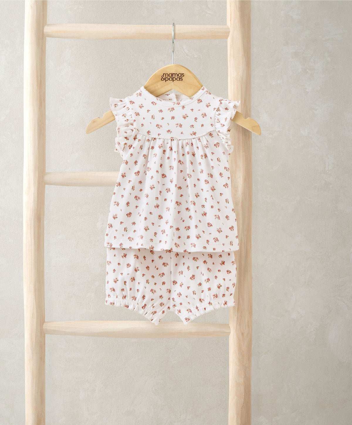 Mamas & Papas Pyjamas & Nightwear Rose Print Short Pyjamas