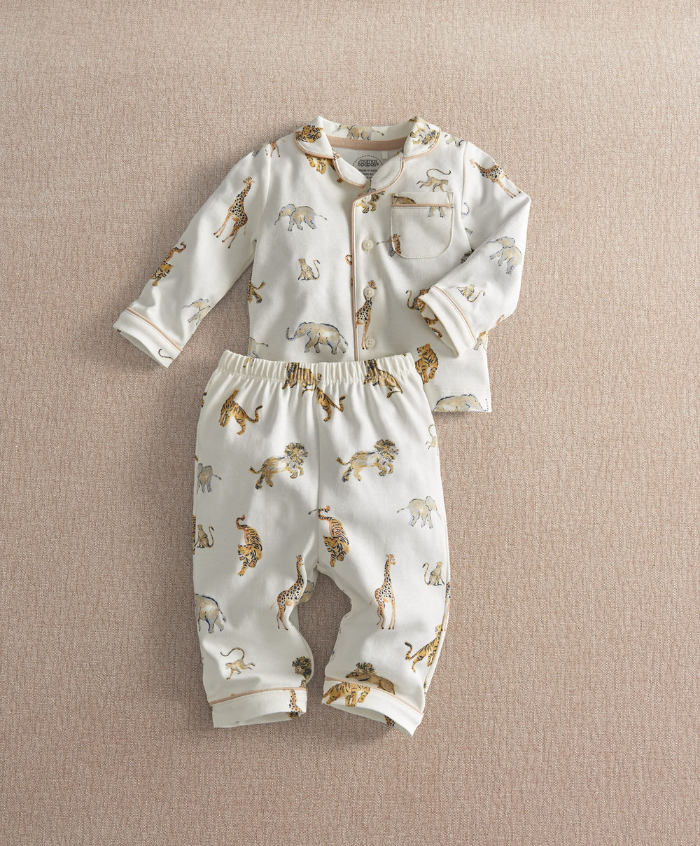 Mamas &amp; Papas Pyjamas &amp; Nightwear Safari Jersey Pyjama Set