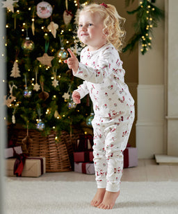 Mamas & Papas Pyjamas & Nightwear Santa Christmas Print Pyjamas