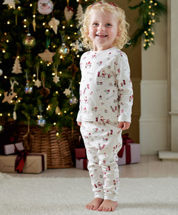 Mamas & Papas Pyjamas & Nightwear Santa Christmas Print Pyjamas