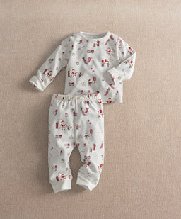 Mamas & Papas Pyjamas & Nightwear Santa Christmas Print Pyjamas
