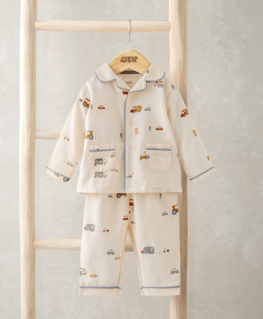 Mamas &amp; Papas Pyjamas &amp; Nightwear Transport Print Pyjamas
