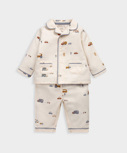 Mamas & Papas Pyjamas & Nightwear Transport Print Pyjamas