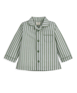 Mamas & Papas Pyjamas & Nightwear Woven Green Stripe Pyjamas
