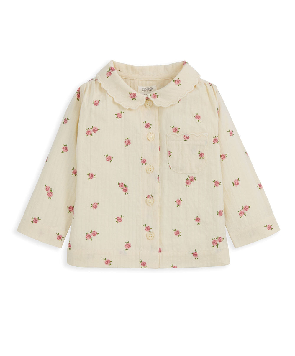 Mamas &amp; Papas Pyjamas &amp; Nightwear Woven Rose Pyjamas