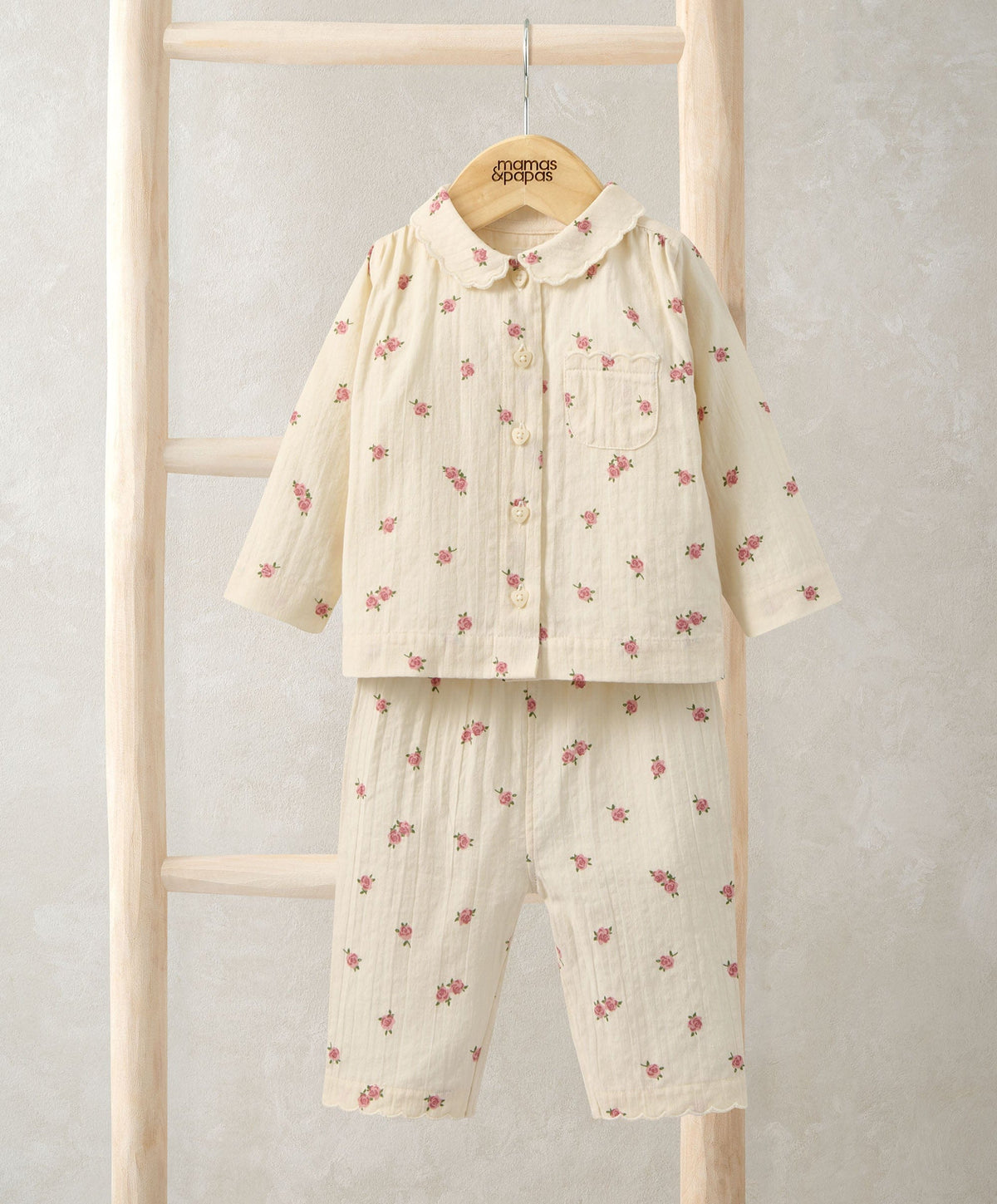 Mamas & Papas Pyjamas & Nightwear Woven Rose Pyjamas