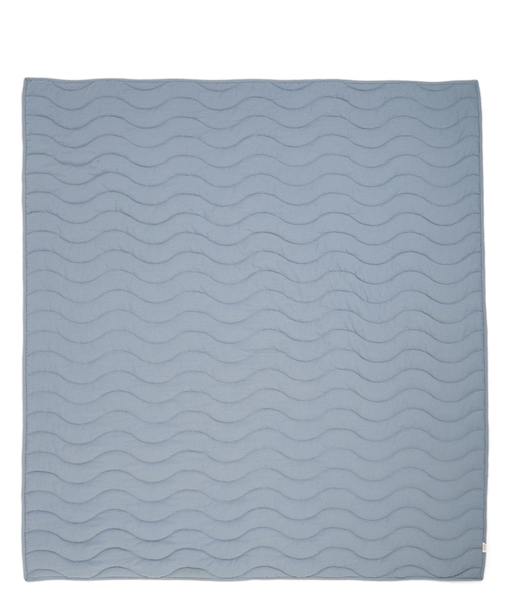 Mamas &amp; Papas Quilts &amp; Coverlets Quilt (3 Tog) - Blue Mustard Wave