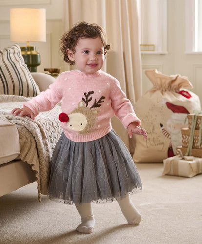 Mamas & Papas Reindeer Christmas Jumper