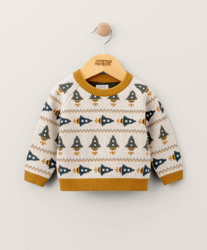 Mamas & Papas Rocket Fairisle Jumper