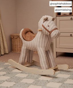 Mamas & Papas Rocking Animals Rocking Horse - Sage Green Stripe