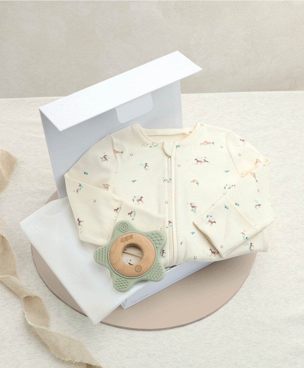 Mamas &amp; Papas Rodeo Gift Box with Teething Toy