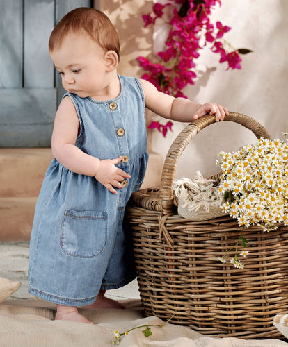 Mamas & Papas Rompers Chambray Romper