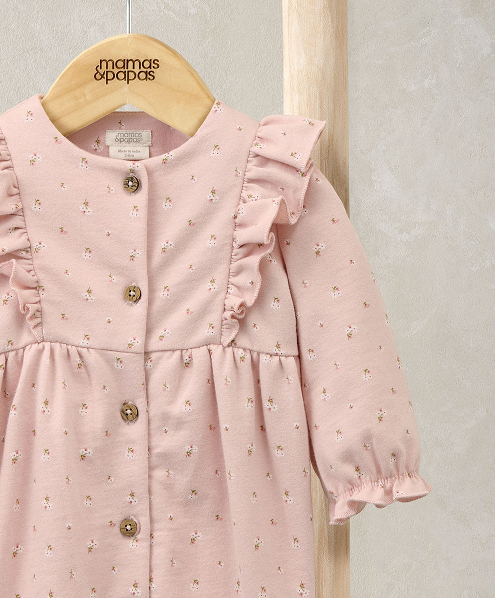 Mamas &amp; Papas Rompers Dainty Floral Romper - Pink
