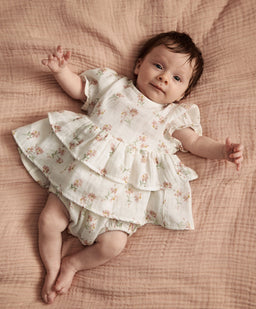Mamas & Papas Rompers Daisy Peplum Shortie Romper