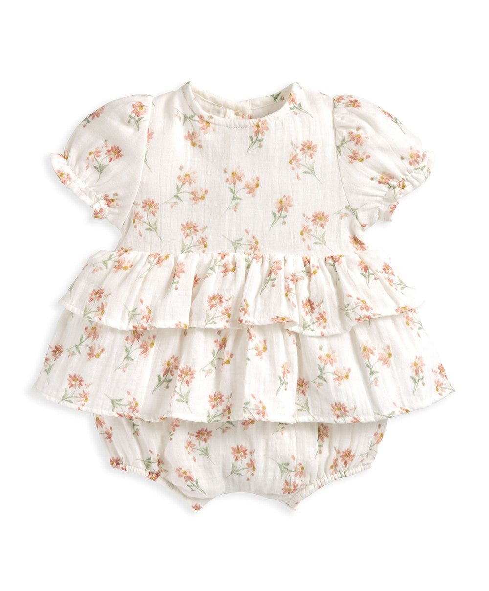 Mamas &amp; Papas Rompers Daisy Peplum Shortie Romper